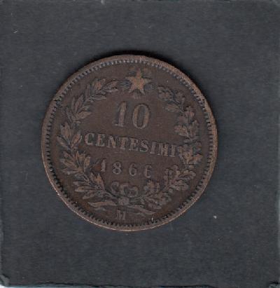 Beschrijving: 10 Centesimi EMANUELA II